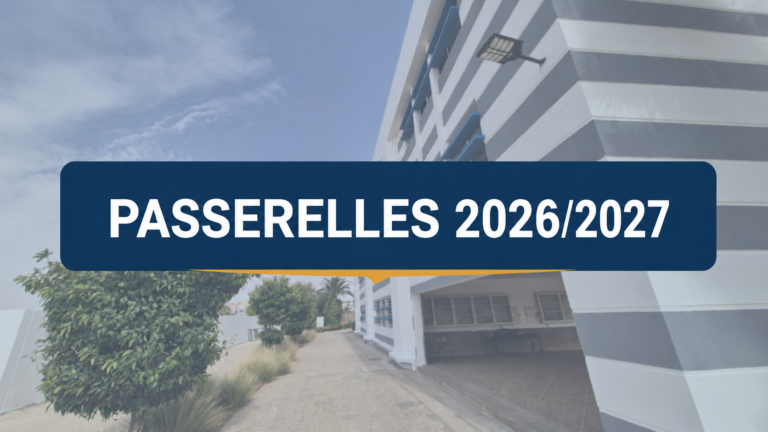 Annonce relative à l’inscription des étudiants via les PASSERELLES pour l&rsquo;année universitaire 2026/2027